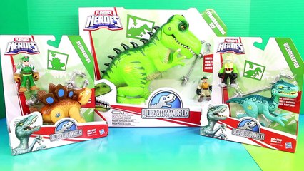 Télécharger la video: Playskool Heroes Jurassic World Dinosaurs Stegosaurus Tyrannosaurus rex Velociraptor Imaginext Joke