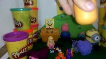 Kinder Surprise Eggs Peppa Pig play Doh Spongebob Frozen Cars Hello Kitty