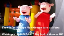 Aniversário Infantil com Peppa Pig e George Animação Hai&Fai Festas
