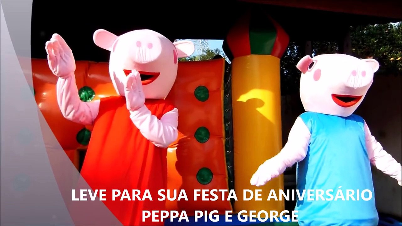 Mascote Peppa Pig e George show Infantil Aniversário São Paulo e Abc
