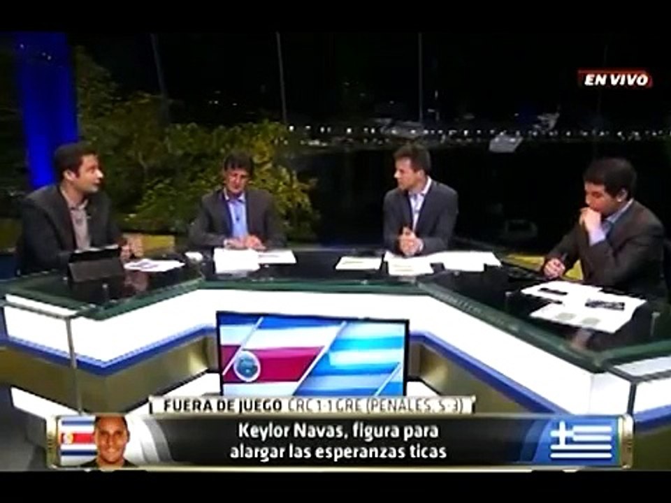 Costa Rica 1 (5) - Grecia 1 (3) / Fuera De Juego ESPN (Brasil 2014)