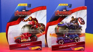 Hot Wheels Marvel Avengers Quinjet Moto Launcher Captain America Iron Man Hulk