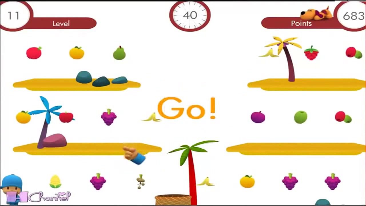 Pocoyo Full Episodes Fruit Game - pocoyo english Educational Cartoon 2014 HD parti1