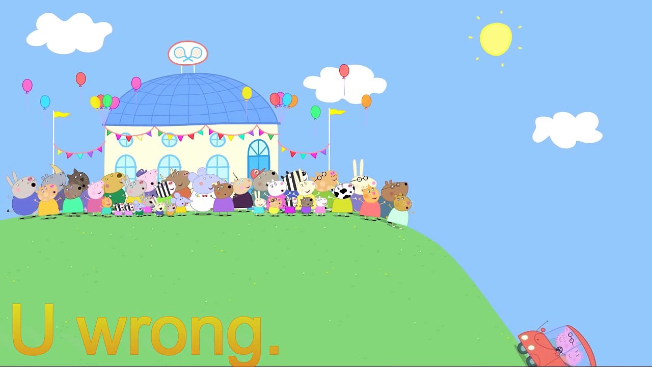 YTP: Peppa pig   Mr Potato comes to town.