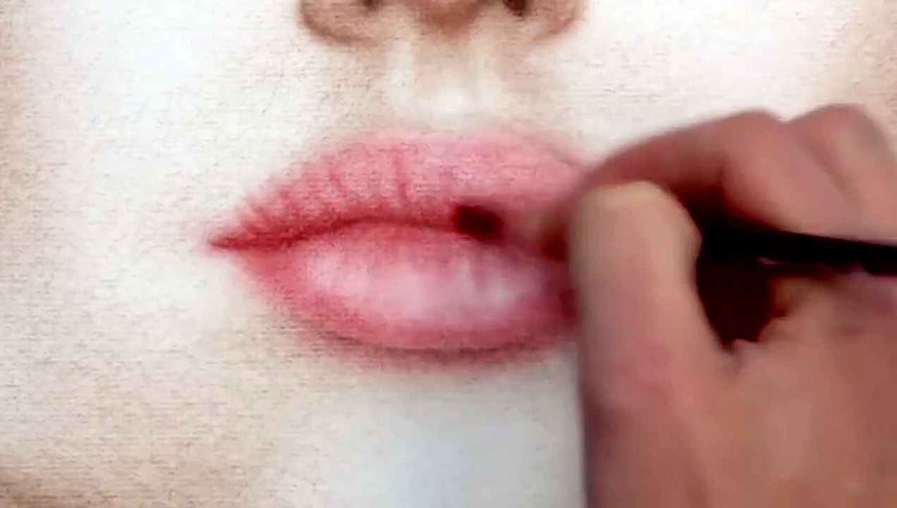 Angelina Jolie AMAZING speed painting (How to Draw a face) HD - Dailymotion-Video