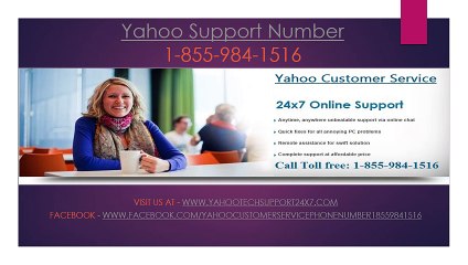 Yahoo Support Number 1-855-984-1516