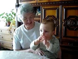 Kyllian et son arrière grd mère