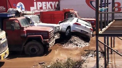 Selin ardı çamur yığını