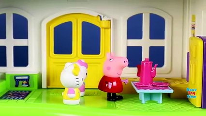 Peppa Pig Invites Hello Kitty To The Little People Happy Sounds Home Fisher-Price