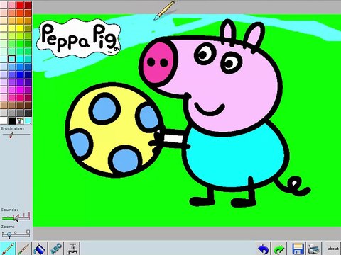 Peppa Pig Coloring Pages - Peppa Pig Colouring Pictures Game