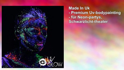 240 x 10ml Uvbodypaint Krpermalfarben Schwarzlicht fluoreszierende Schminke Bodypainting Neon