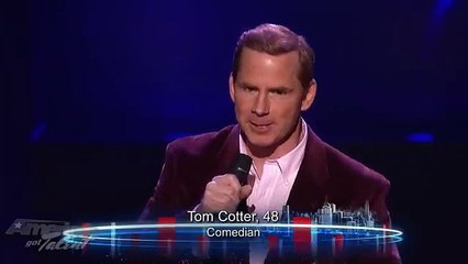 Witty Comedian Tom Cotter America's Got Talent Season 7 Las Vegas Performance