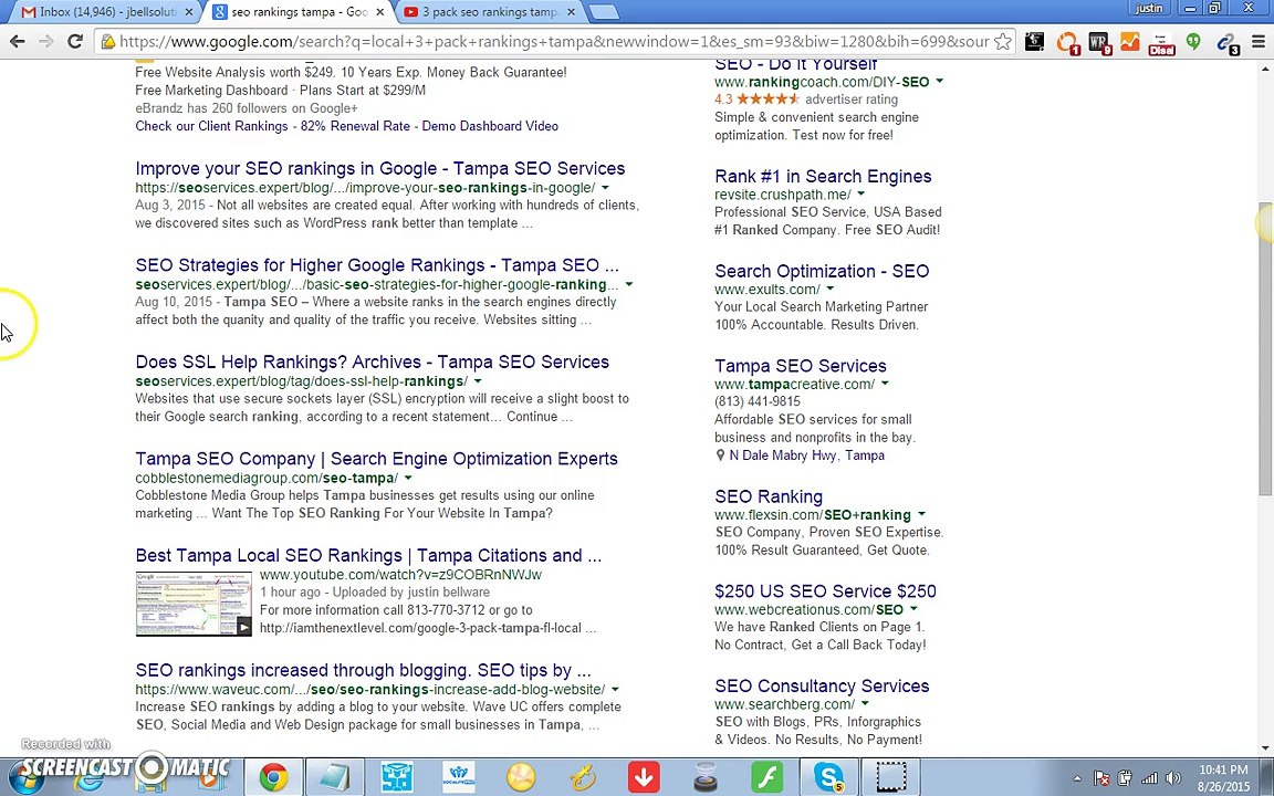 3 pack local seo tampa
