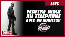 Maitre Gims au téléphone avec un auditeur dans Planète Rap !