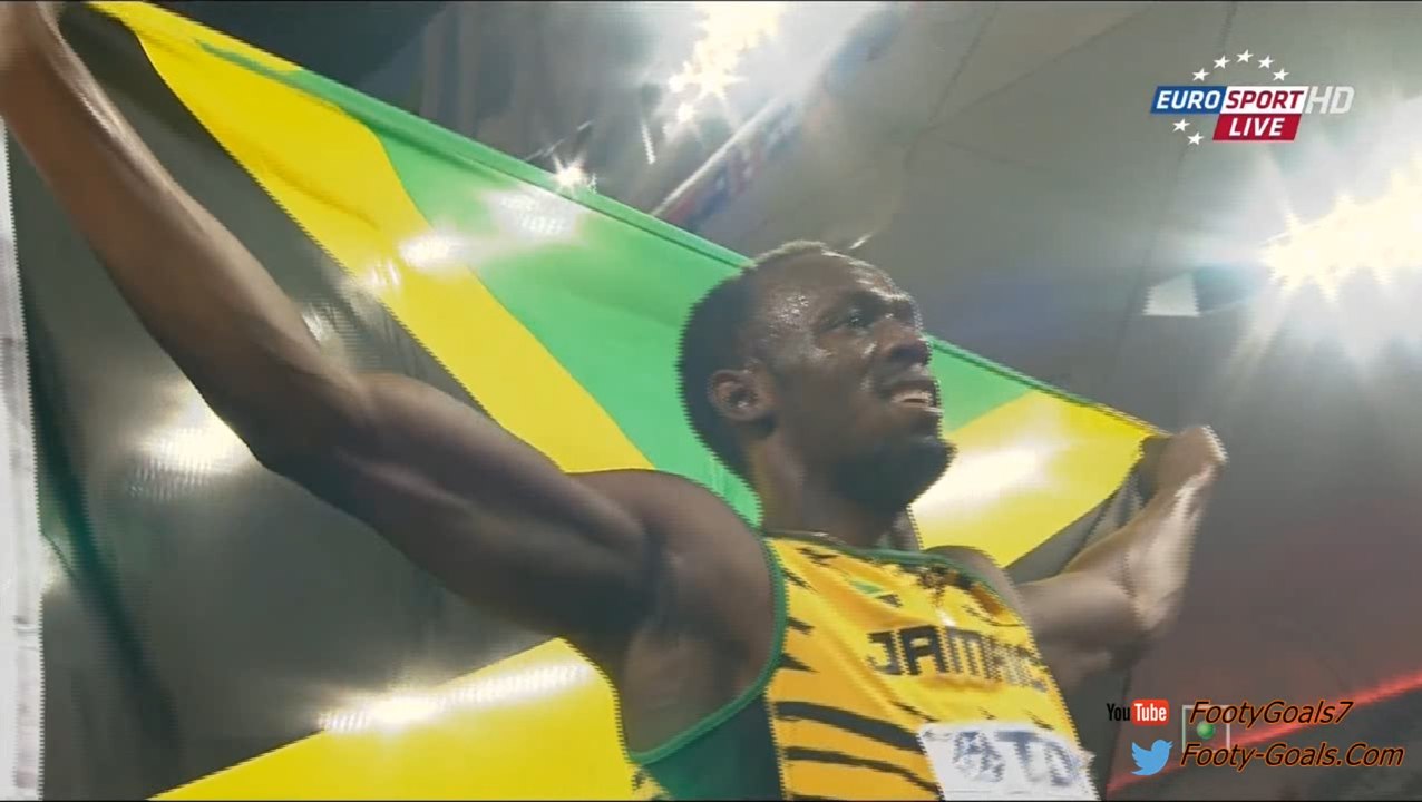 Usain Bolt 19.55 Defeats Justin Gatlin 200m Final IAAF World Champs (New Record) 2015