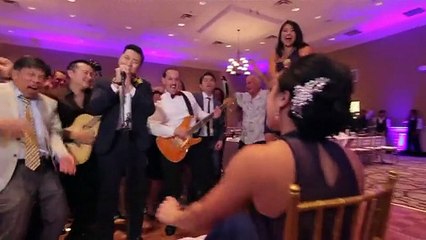 Gelin ve damadın muhteşem dans gösterisi