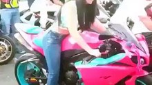 Girl Took the Fire in Bike #Yc Videos