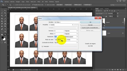 Crear Plantilla para Fotos Tamaño Infantil en Photoshop.