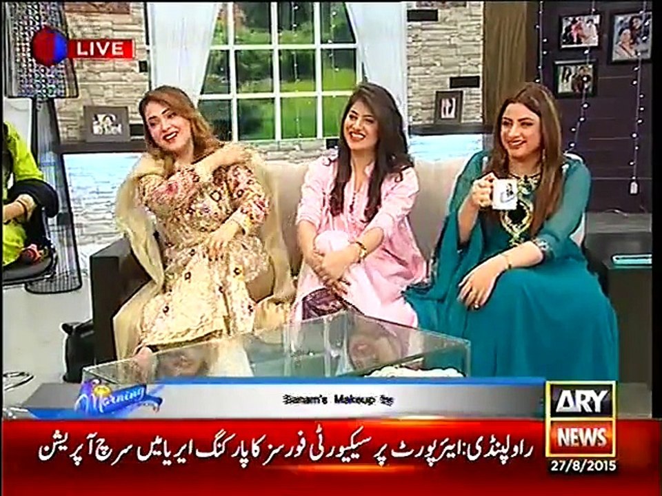 The Morning Show With Sanam Baloch on ARY News Part 4 - 27th August 2015