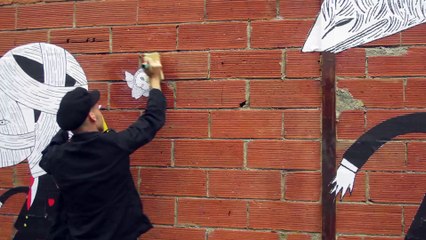 Fred le Chevalier au bord du canal de l'Ourcq 25 août 2015 - 2
