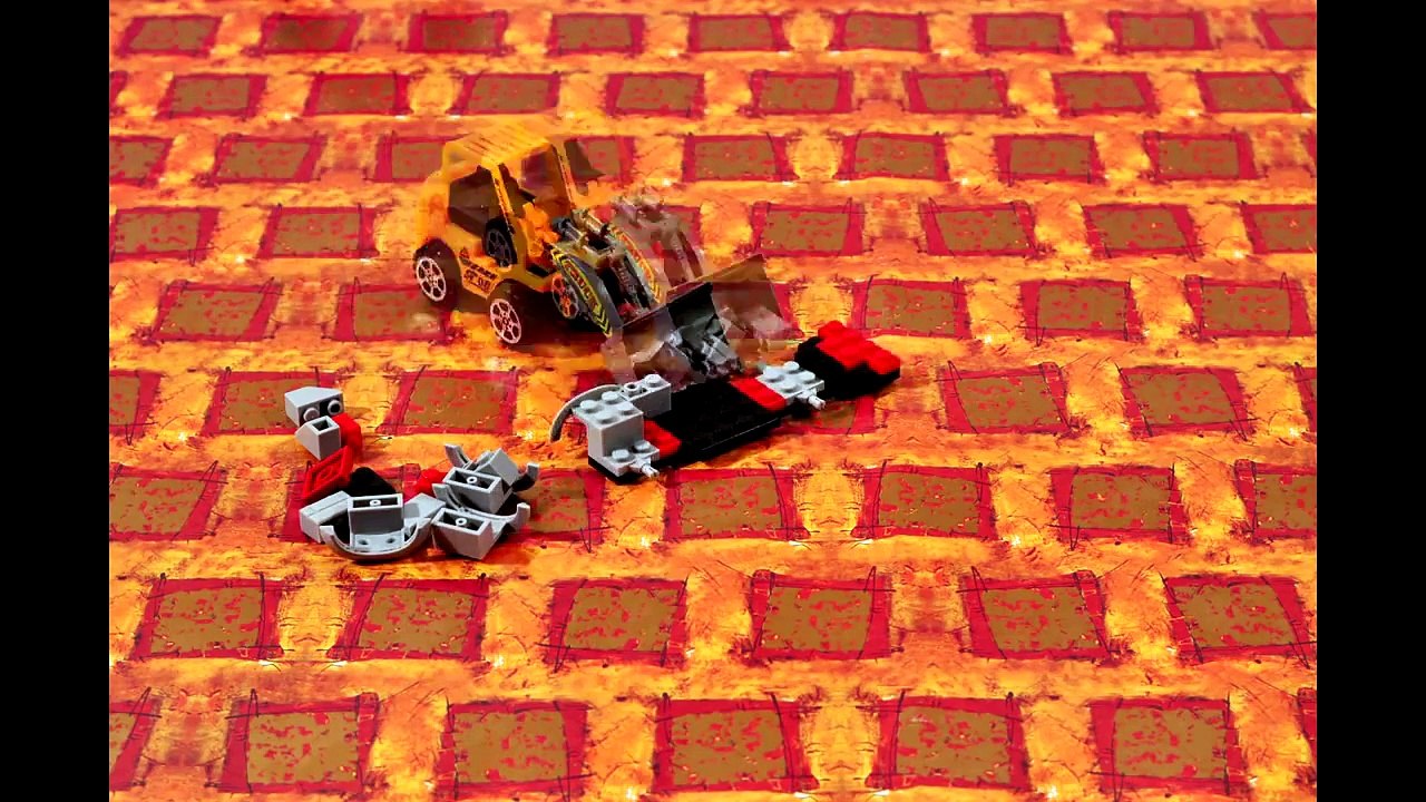 Lego Fire Truck Transformers cartoon for kids   Tractor Pavlik   children Lego cartoon