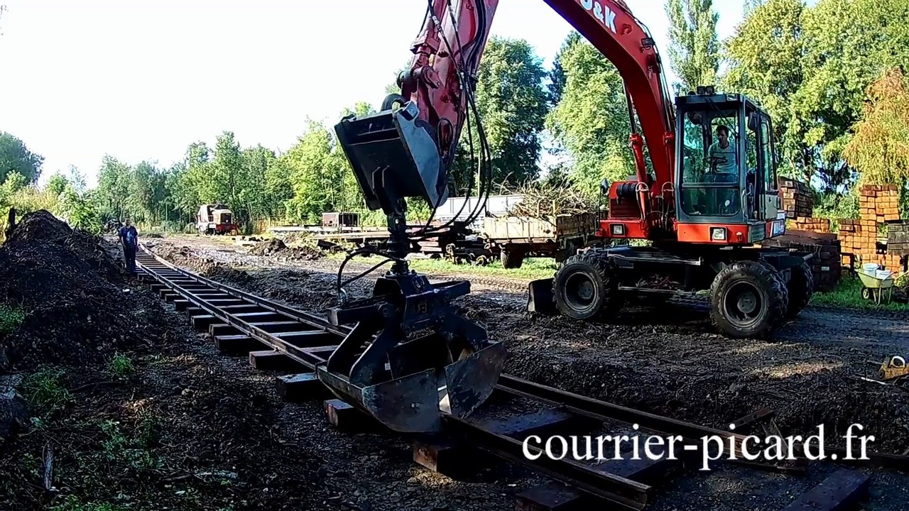 Implantation d'une ligne de chemin de fer à vapeur à Crèvecoeur-le-Grand