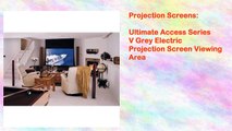 Ultimate Access Series V Grey Electric Projection Screen Viewing Area