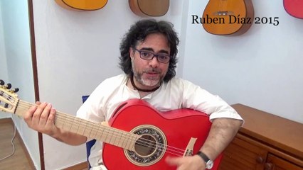 The 12 holes bridge of the left-handed Andalusian Marcelo Barbero guitar / Ruben Diaz Spain