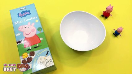 Peppa Pig Learn to Count 1 to 10 with Cookies Food! Peppa Pig Numbers Lesson 1