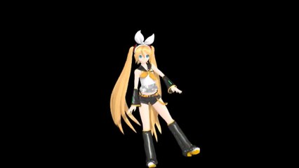 MMD Hologam Ready PoPiPo Miku and Rin Kagamine