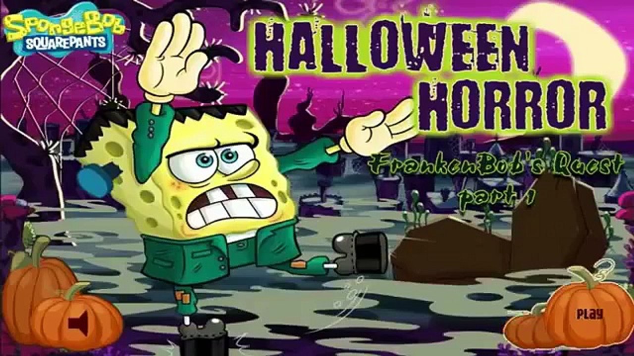 SpongeBob SquarePants  Halloween Horror, FrankenBob's Quest  Full Gameplay