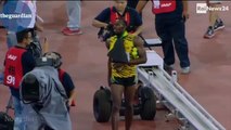 Usain Bolt hit by camera man - Universal Sports