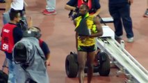 MUST SEE  Funny FAIL Chinese Cameraman falls on Usain Bolt after Men's 200m Final IAAF 2015