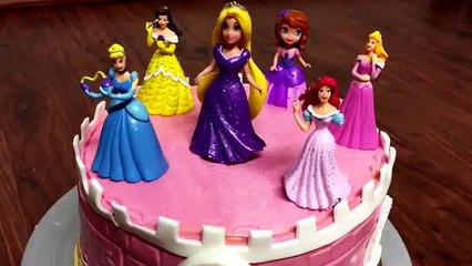 How to make a PRINCESS CASTLE CAKE.  Tutorial tort castel