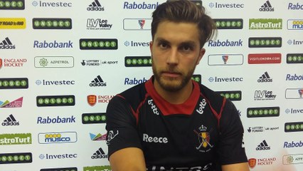 Cédric Charlier évoque la victoire des Red Lions face à l'Espagne (0-3)