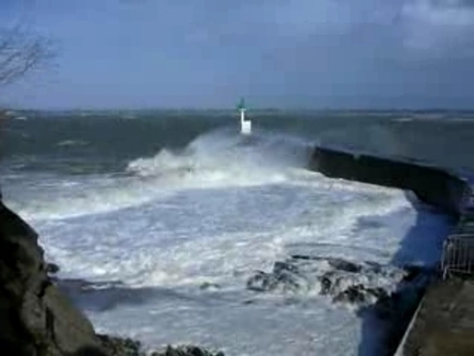 tempête sur la digue