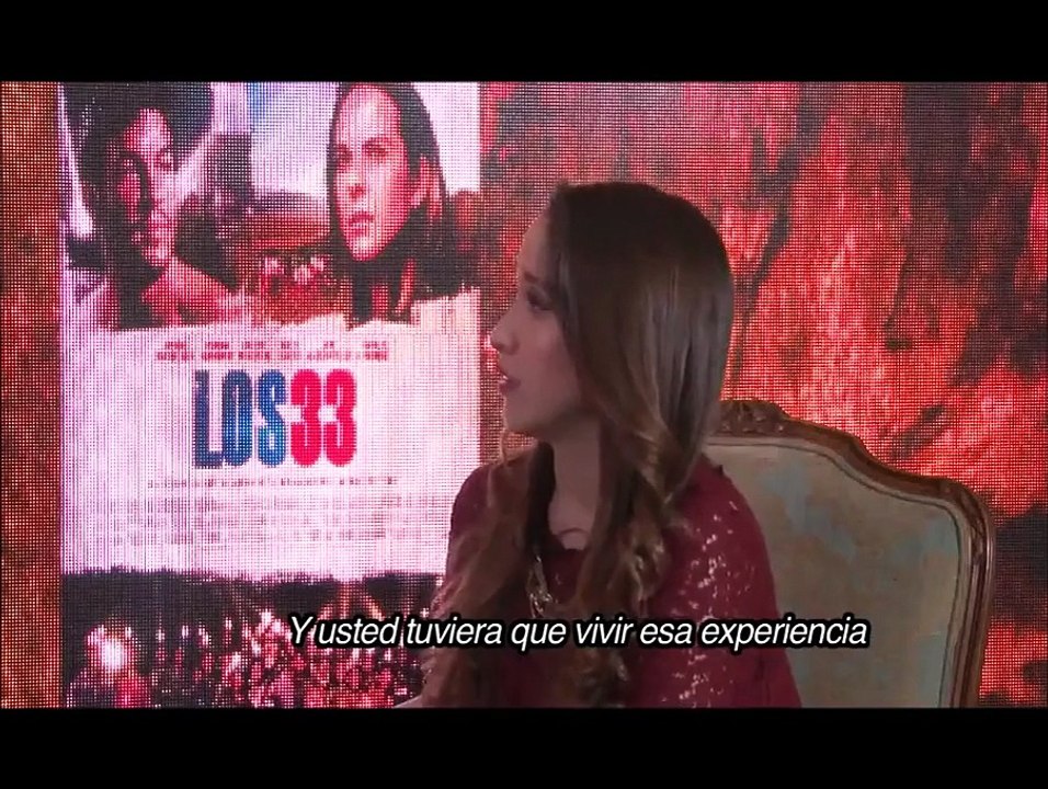 entrevista con cote/ interview with cote de pablo and the the 33 Cast with subtitle in english