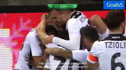 Ricardo Costa Goal Brondby 0 - 1 PAOK Europa League 27-8-2015