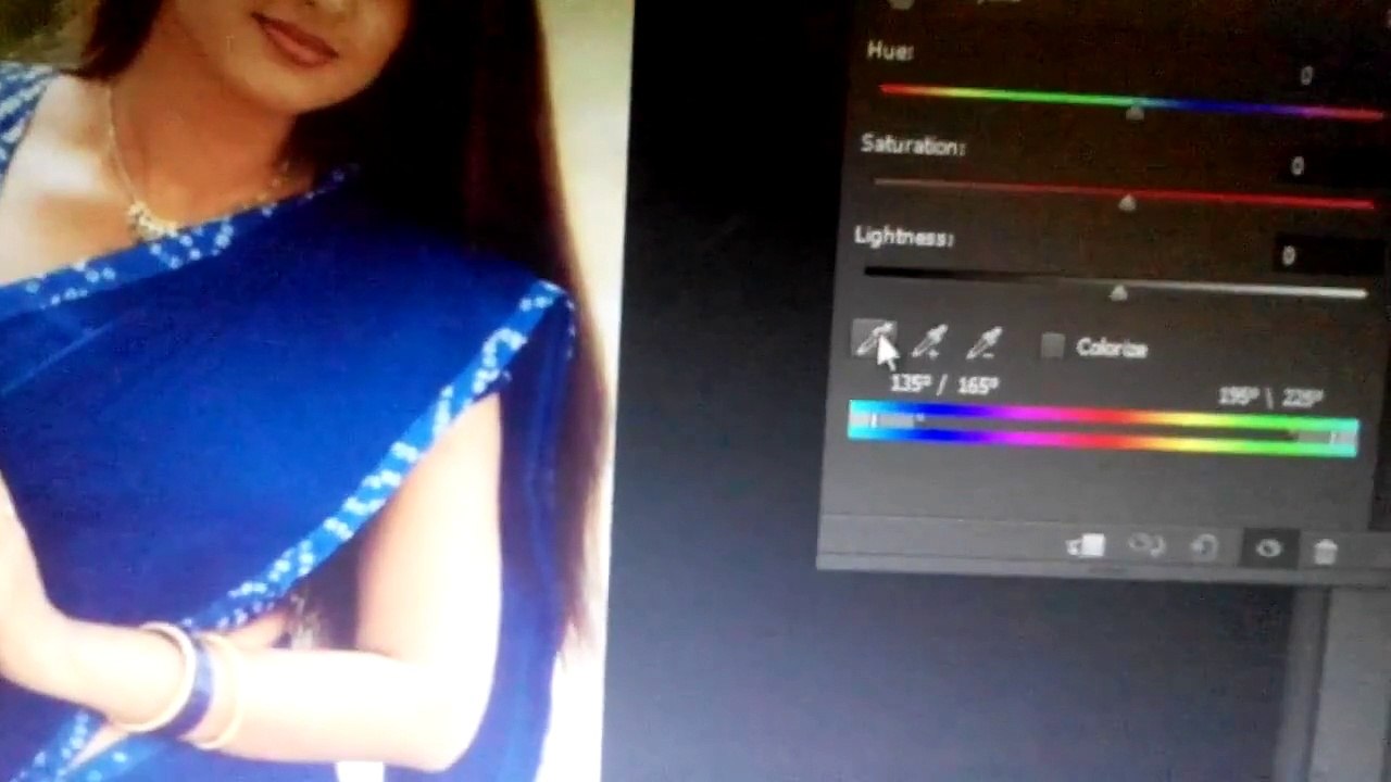 How to change the dress color in Photoshop
