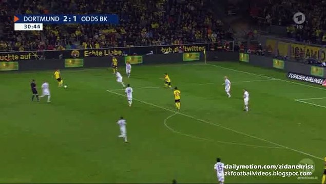 Marco Reus 3:1 Second Goal | Borussia Dortmund v. Odds Ballklub - Europa League 27.08.2015 HD