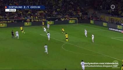 Скачать видео: Marco Reus 3:1 Second Goal | Borussia Dortmund v. Odds Ballklub - Europa League 27.08.2015 HD