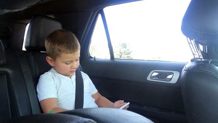 This adorable gamer makes for an exciting car ride!