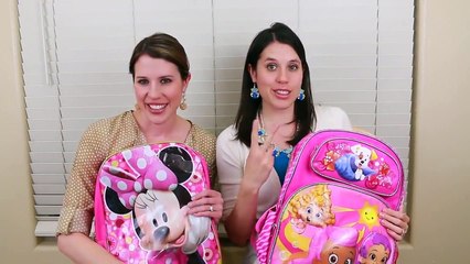 SURPRISE BACKPACKS DisneyCarToys TWINS AllToyCollector Bubble Guppies Minnie Mouse Fashems