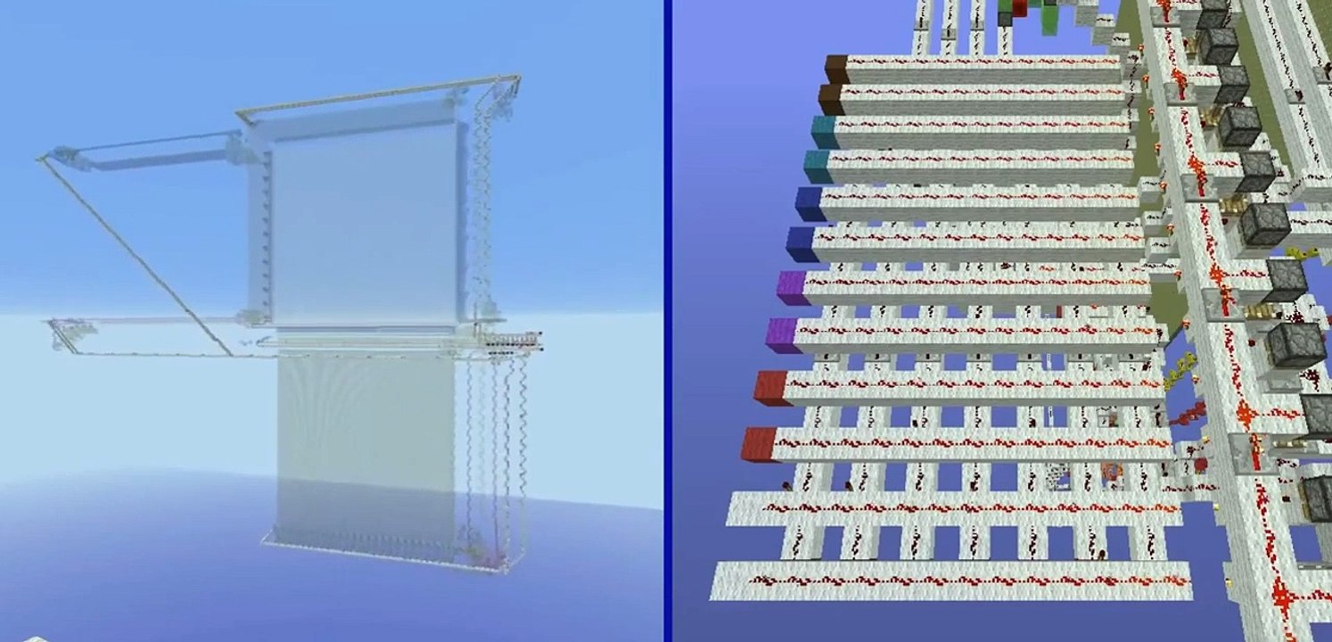 IFSS-1.0 (100x100 flush and seamless piston door) - Minecraft