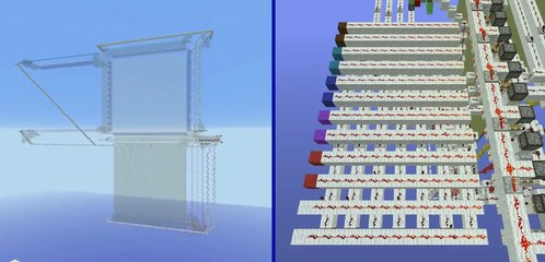 IFSS-1.0 (100x100 flush and seamless piston door) - Minecraft