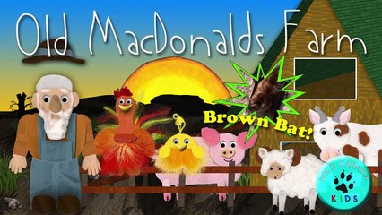 Old MacDonald had a Farm With Real Animals Learn about Little Brown Bats and Forest Life for Kids