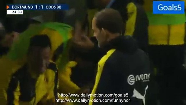 Henrikh Mkhitaryan Goal Dortmund 1 - 1 Odd Grenland Europa League 27-8-2015