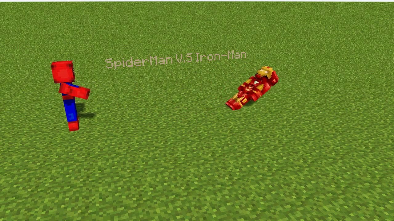 Spider Man Vs Iron Man Minecraft Animation Short