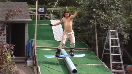 It's Summer. There's No Snow - But There's Still Snowboarding...