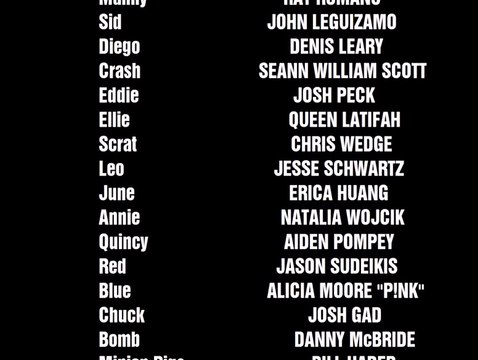 Ice Age 2 Little Einsteins Angry Birds WALL E Monsters Inc FIVE 2016 End Credits